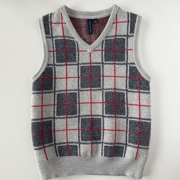 Janie and Jack Plaid Vest size 3 and 7 Matching Vests - Picture 9 of 11